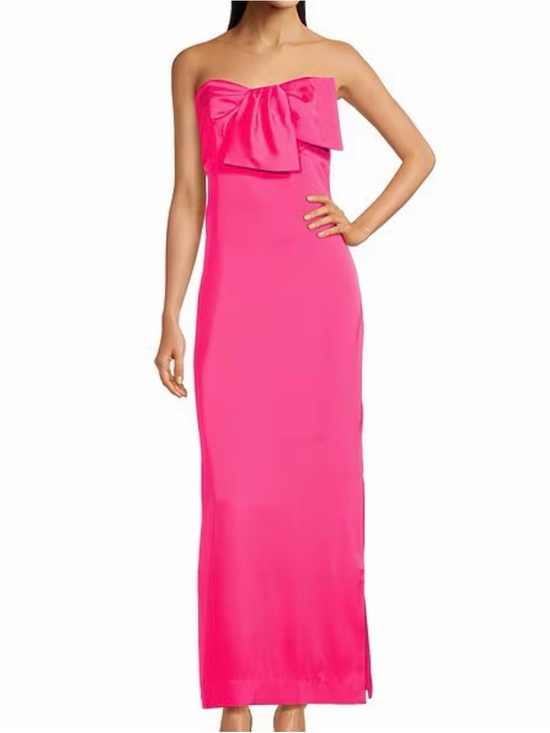 Lilly Pulitzer Dresses & Skirts - Lilly Pulitzer Strapless Maxi Dress with Statement Bow - Hot Pink